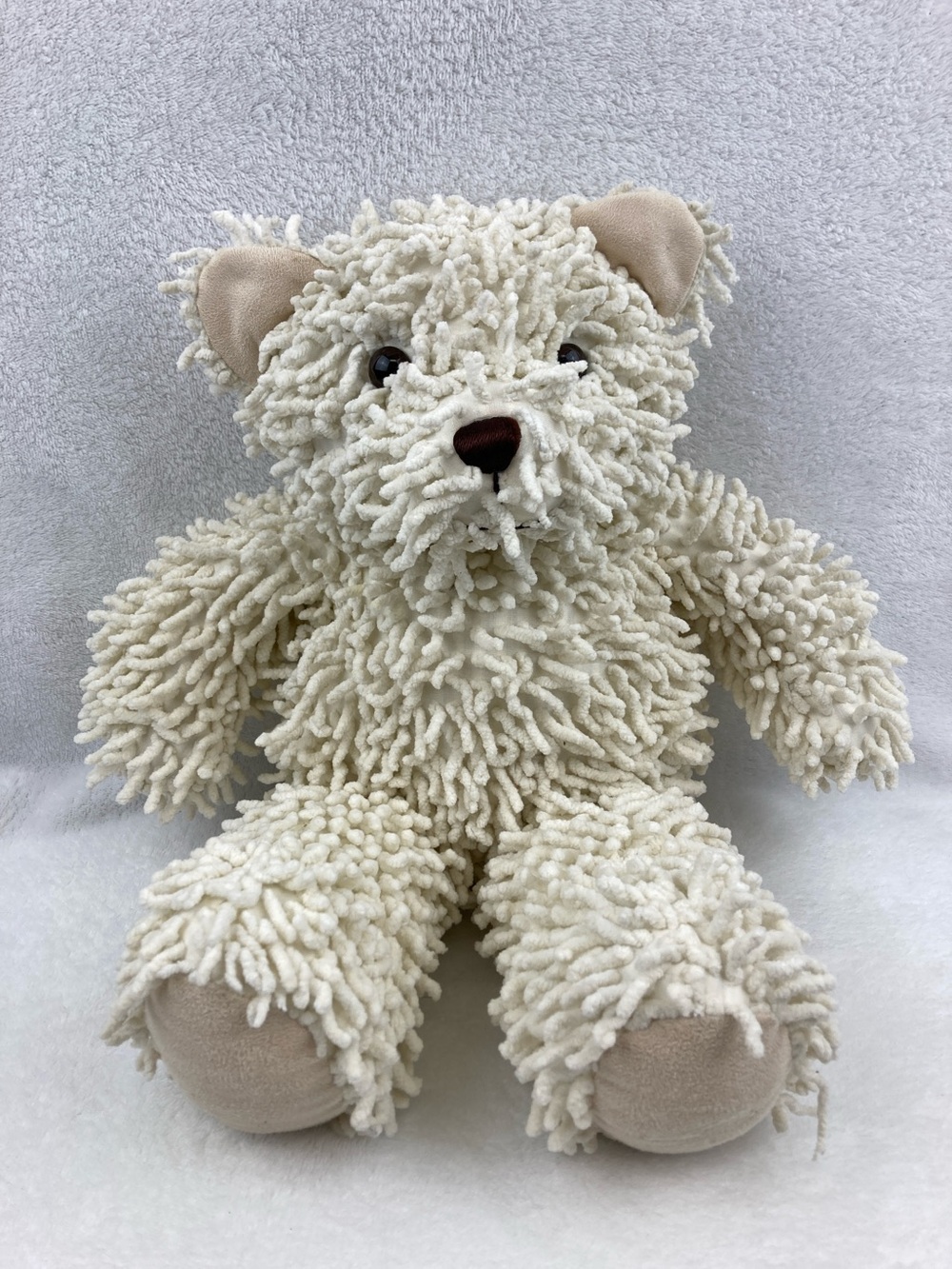 The Stephan Baby Nubs Sensory Bear Plush Toy 16” Cream Shaggy